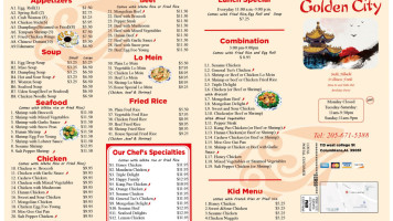 Golden City Columbiana menu