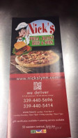 Nick's Pizza Roast Beef And Subs menu