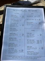 The Pavilion Grill menu