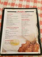 Armstrong's menu