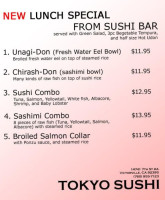 Tokyo Sushi Bbq menu