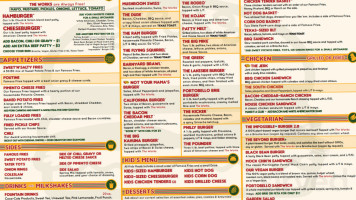 Carytown Burgers Fries menu