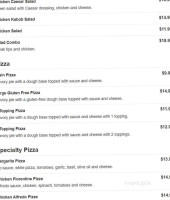 Peabody House Of Pizza menu