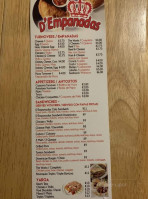 D'empanadas menu