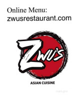 Zwu's Asian menu