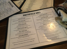 Smithfield Hall menu