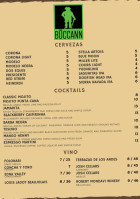 BŪccann menu