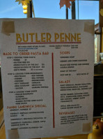 Butler Penne menu