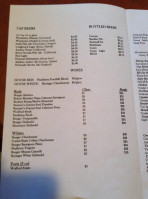 The Forester Pub Grill menu