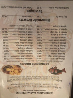 Seafood Kitchen Of St. Augustine menu