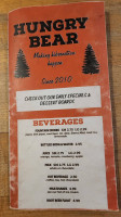 Hungry Bear menu