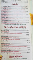 Pietro's Pizza Italian menu