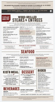 Wynndale Steakhouse menu