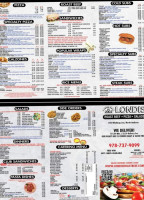 Londi's Roast Beef Pizza menu