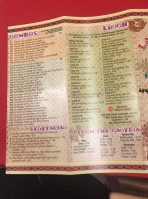 La Fogata Mexican menu
