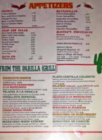 Habacu's Mexican menu
