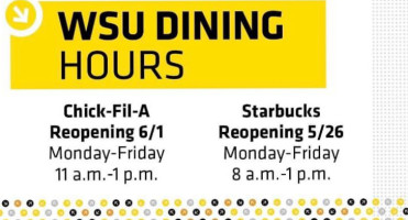 Wichita State University Dining Services menu