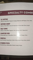 Curry Village Dining Pizza Deck menu