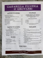 Gasparilla Pizza And Growlers menu