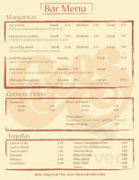 Cucos Mexican Cafe menu