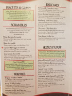 Kitchen Table Cafe menu