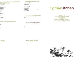 Figtree Kitchen Bakery menu