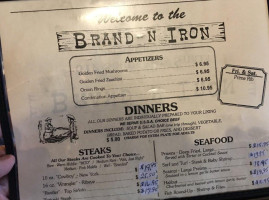 Brand N Iron Family Steak House menu