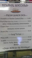 Lorianna's Sweetlife Bakery menu