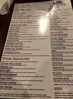 Blue Bank Fish House Grill menu