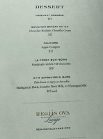 Regiis Ova Caviar Champagne Lounge menu