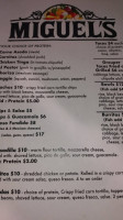 Miguel's Tacos menu