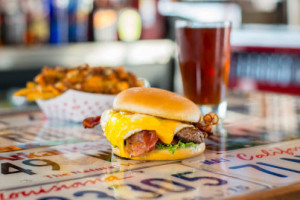 The Garage Burgers Beer food