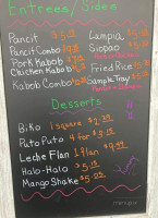 Filipino Favorites menu