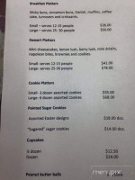 Frosted Bake Shop menu