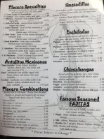 La Michoacana Mexican Grill menu