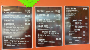 Tio Chpie's Taqueria menu