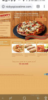 Nicky's Pizza Time menu