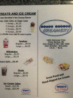 Clear Spring Creamery menu