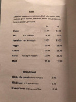 Rudy's menu
