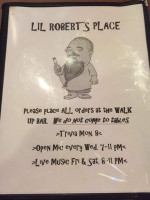 Lil' Robert's Place menu