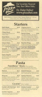 Sun Mountain Pizza And Trattoria menu