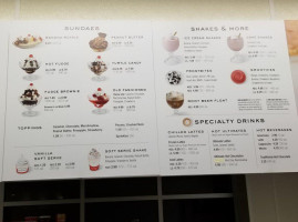 Oberweis Ice Cream Dairy Store menu