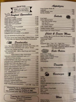 Western Charcoal Steakhouse menu