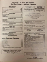 Western Charcoal Steakhouse menu