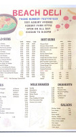 Beach Deli menu