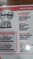 Serial Grillers (speedway Blvd. menu