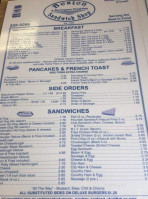 Boston Sandwich Shop menu