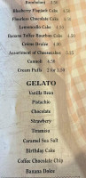 Gelateria Pasticceria Fiorentina menu