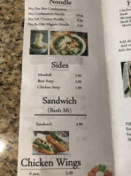 Saigon Vietnamese Noodle Hibachi Grill menu