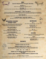 Zobaney's menu